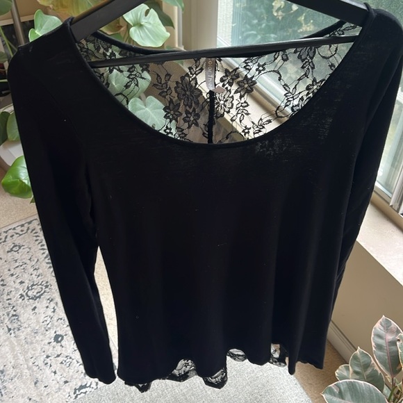Vintage Sheer Black Lace long sleeve top, Circa 2009 - Picture 13 of 17